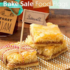 Bake sale food flags