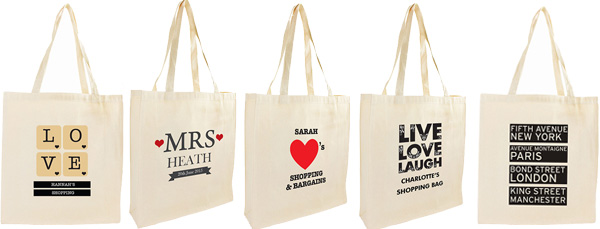 Personalised Mrs Cotton Tote Bag The Kitchen Gift Company Personalised Ping Bags